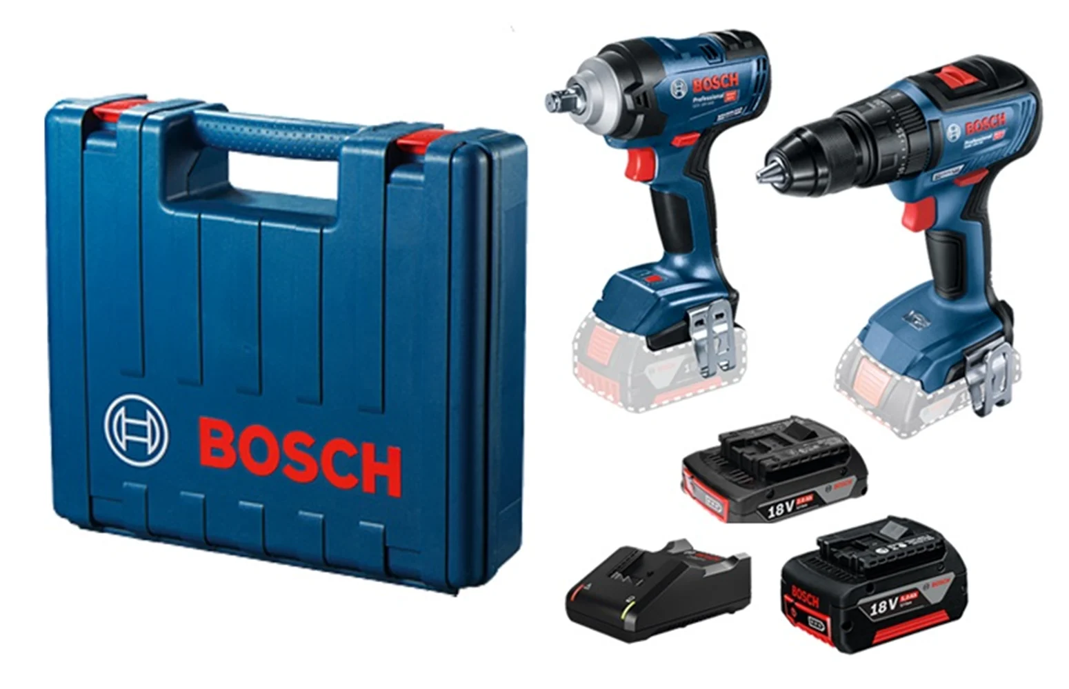 Zestaw elektronarzędzi 18V Bosch 06019K0003 1x2.0, 1x5.0Ah