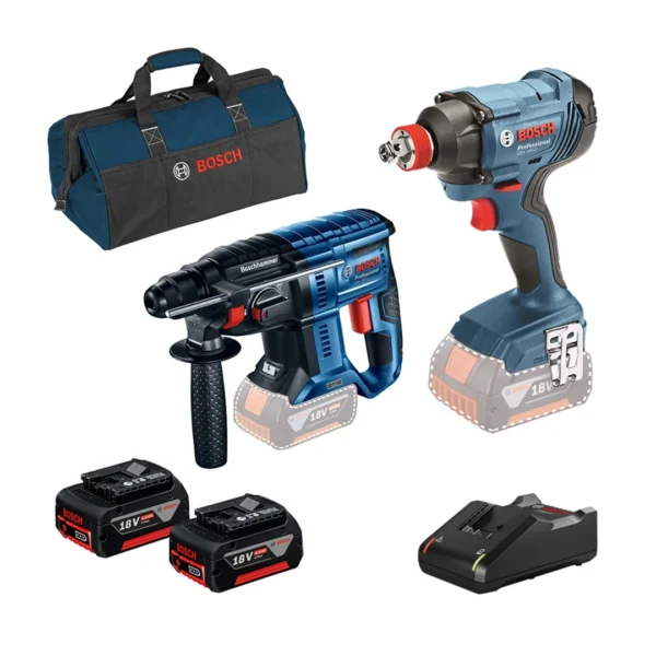 Zestaw elektronarzędzi 18V Bosch 0615990M30 2x4.0Ah