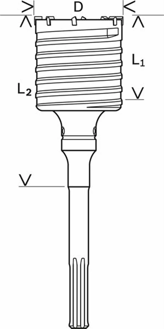 Koronka wiertnicza SDS-max D-82 Bosch F00Y145196 - obrazek 3
