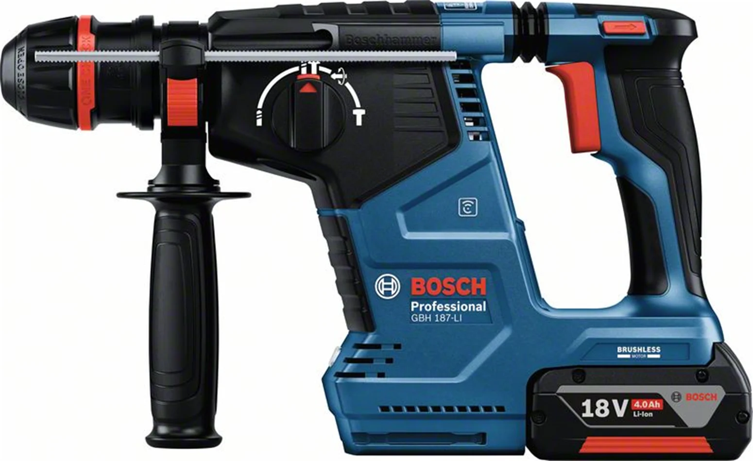 Młotowiertarka Bosch GBH 187-LI One Chuck 2x5.0Ah - obrazek 2