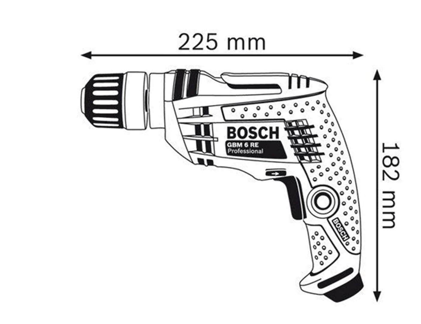 Wiertarka bez udaru Bosch GBM 6 RE - obrazek 2