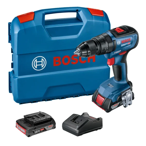 Wiertarko-wkrętarka udarowa Bosch GSB 18V-50 2x2,0Ah L-Case