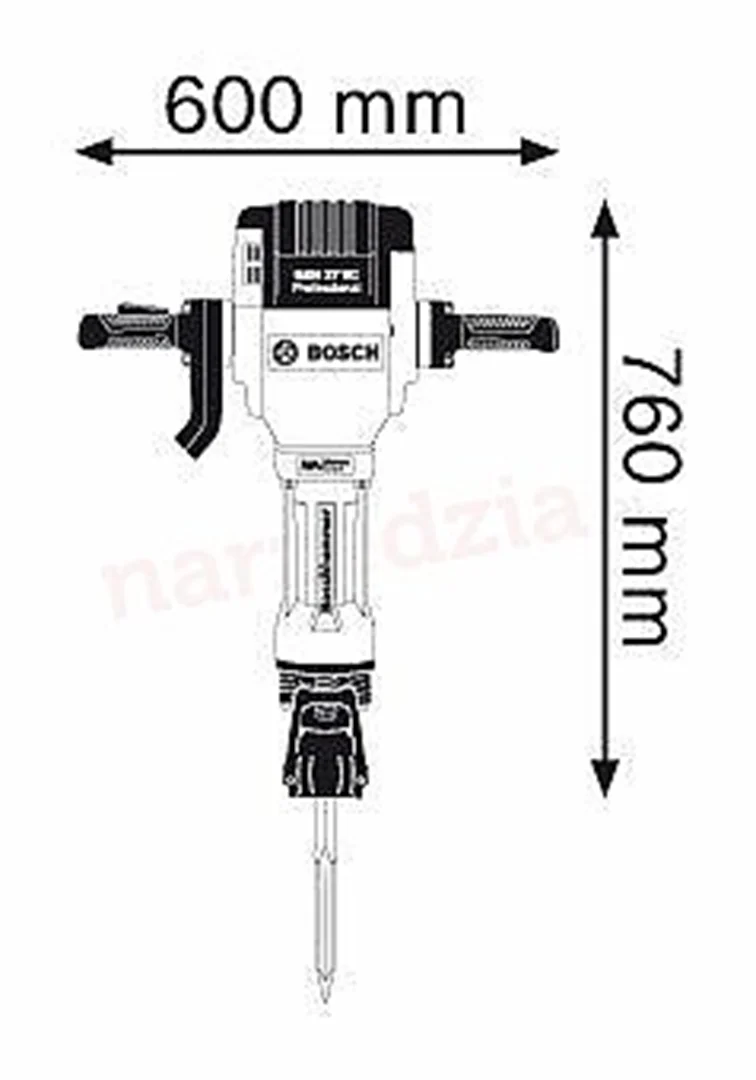 Młot wyburzeniowy Bosch GSH 27 VC - obrazek 5