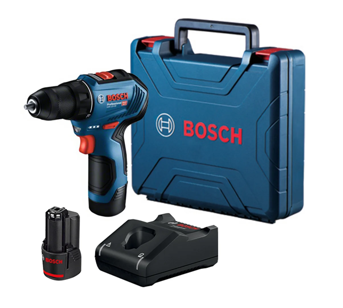 Wiertarko-wkrętarka Bosch GSR 12V-30 2x2.0Ah