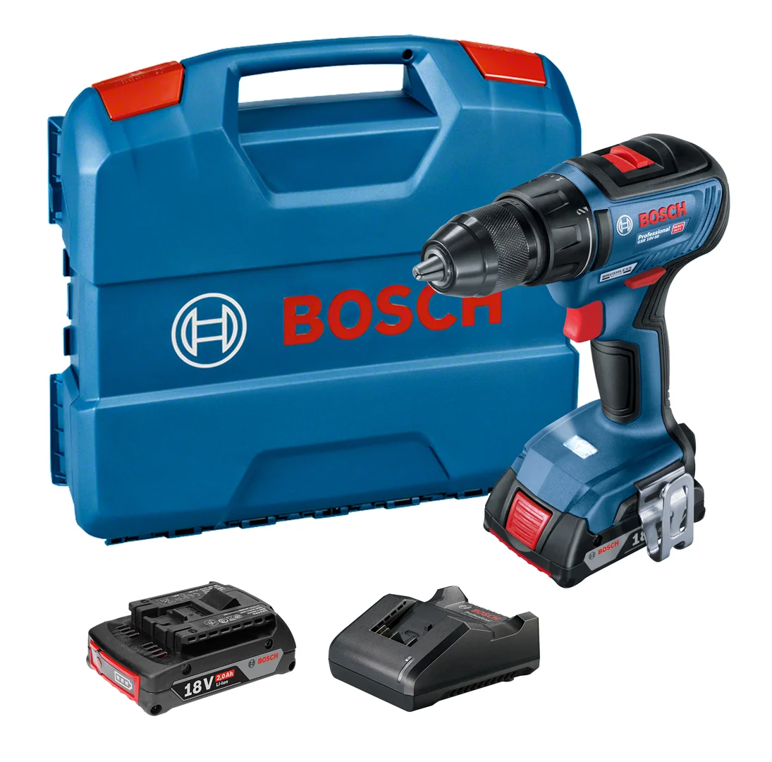 Wiertarko-wkrętarka Bosch GSR 18V-50 2x2.0Ah
