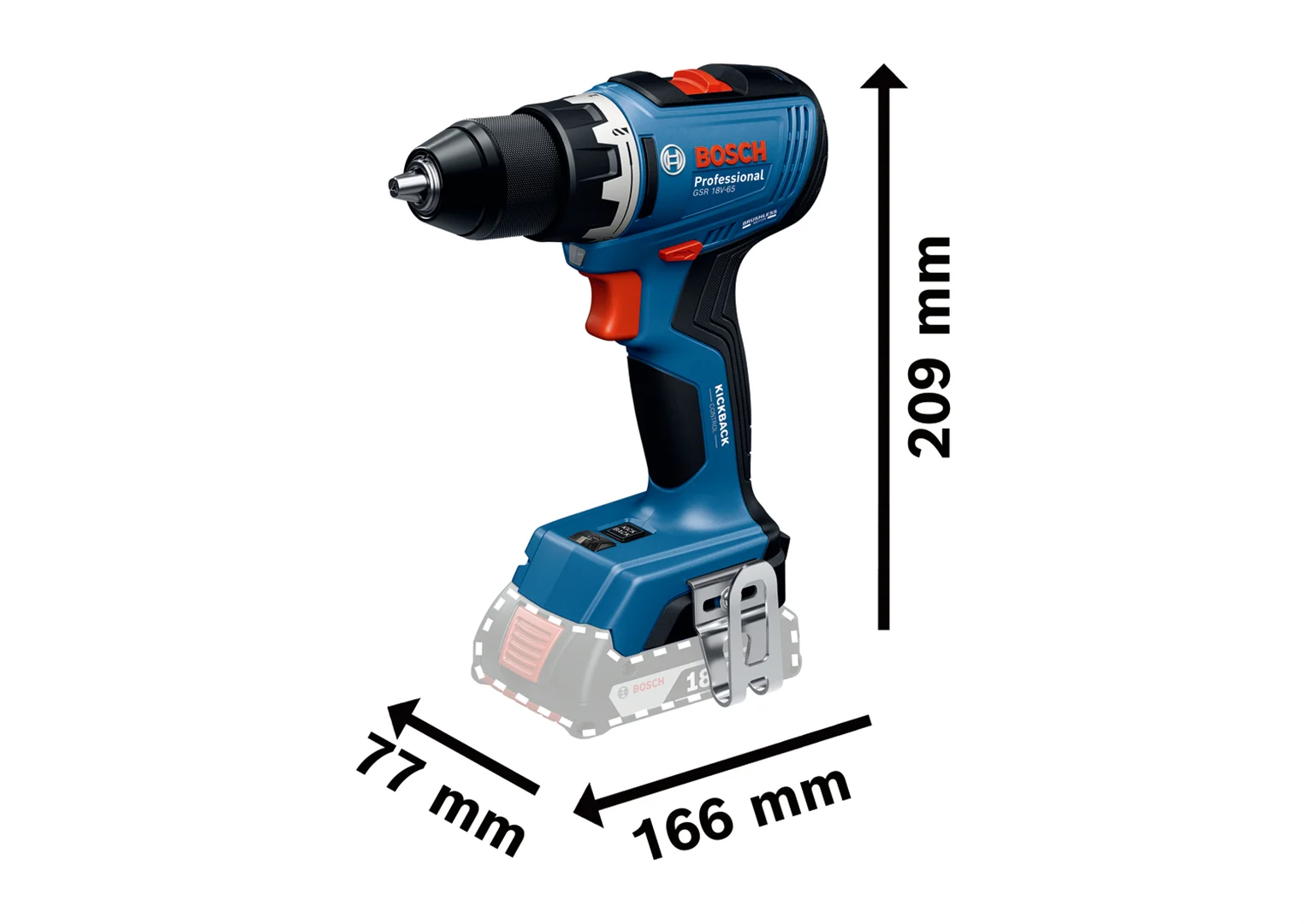 Wiertarko-wkrętarka Bosch GSR 18V-65 - obrazek 2