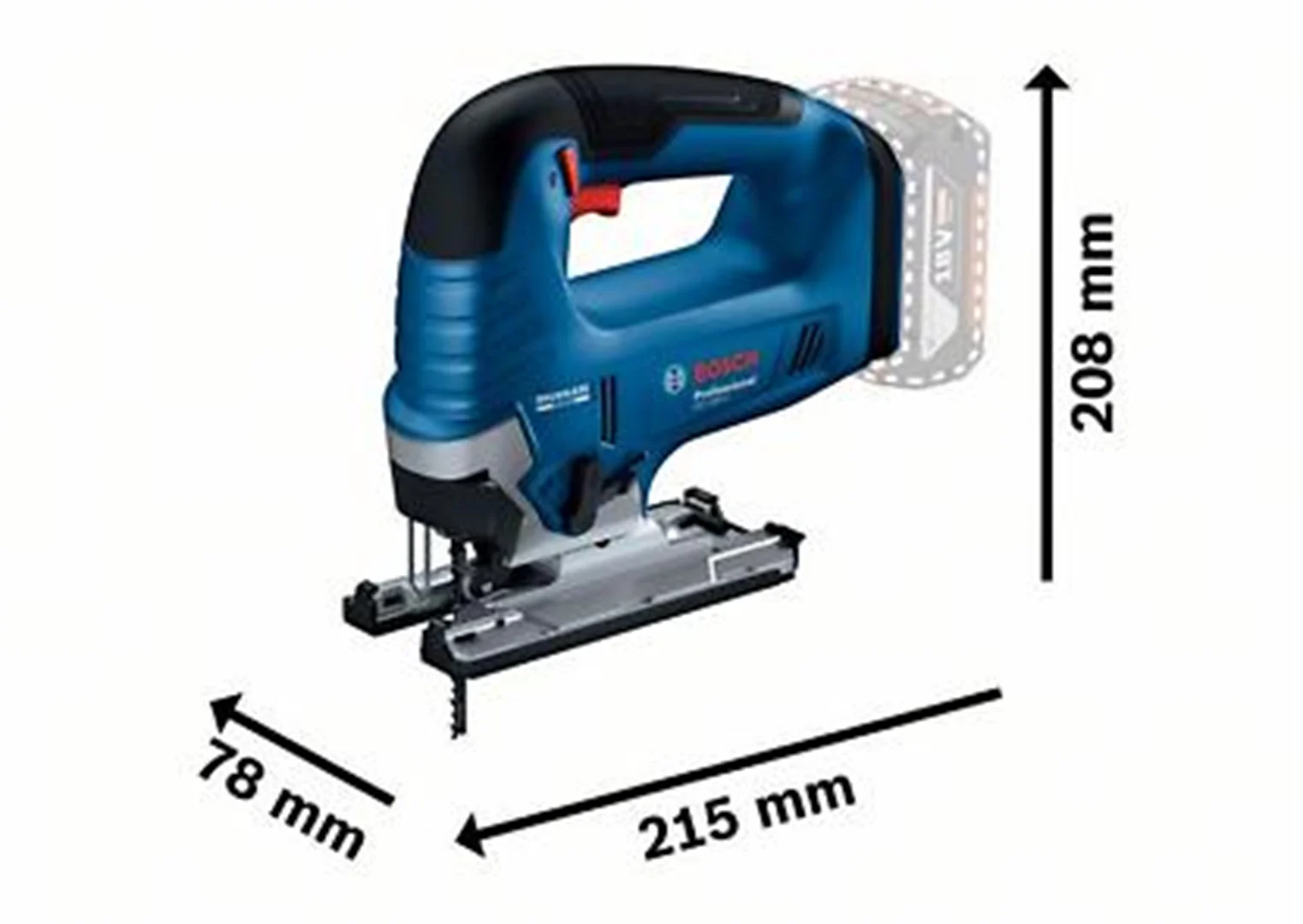 Wyrzynarka Bosch GST 185-LI 2x4,0Ah - obrazek 2