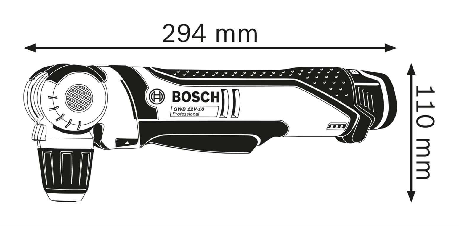 Wiertarka kątowa Bosch GWB 12V-10 - obrazek 3