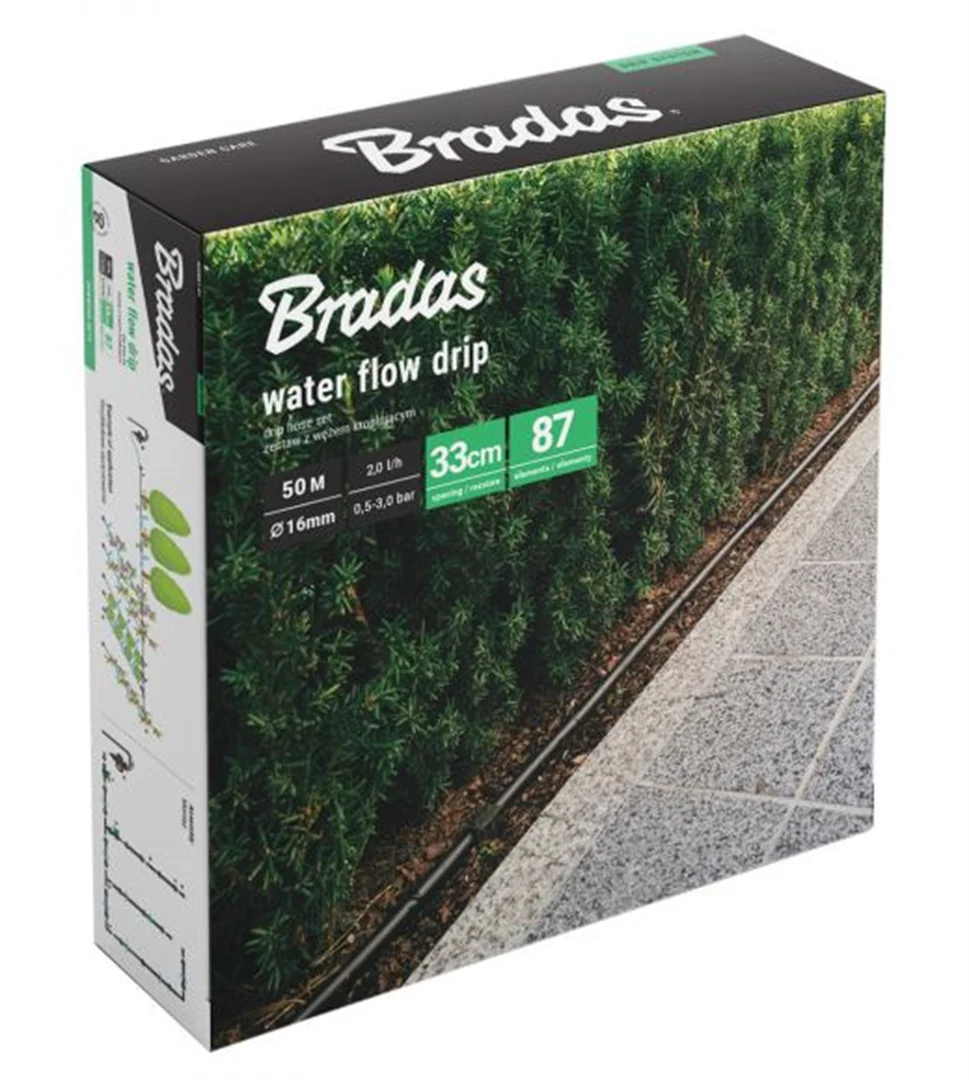 Wąż kroplujący z akcesoriami Bradas WATER FLOW DRIP-50m - obrazek 2