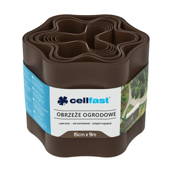 Obrzeże ogrodowe brązowe 15 cm x 9 m Cellfast C 30-012H
