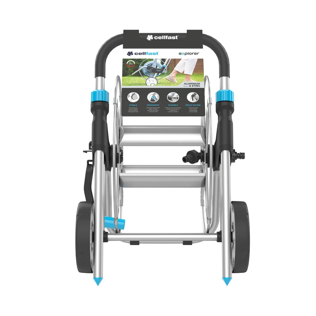 Wózek na wąż ogrodowy 1/2'' 60m Cellfast EXPLORER - obrazek 2