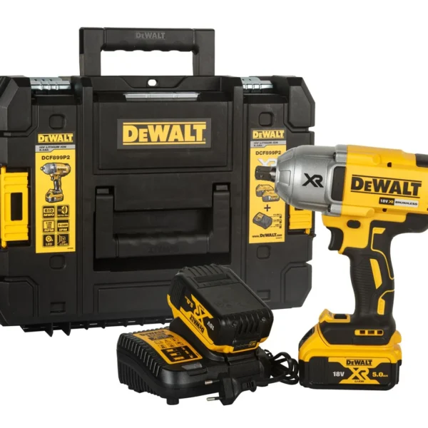 Klucz udarowy DeWalt 18V XR DCF899P2 2x5.0Ah