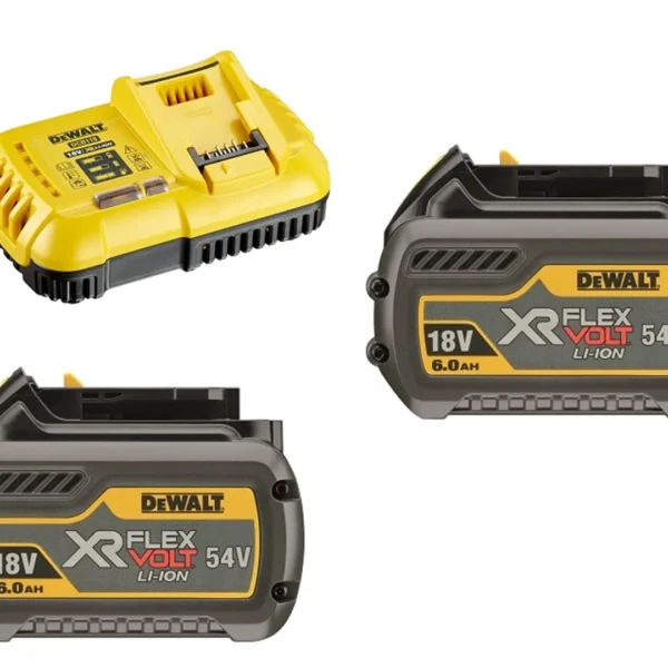 Zestaw akumulatory 54/18V 2.0/6.0Ah i ładowarka DeWalt FLEXVOLT DCB118T2