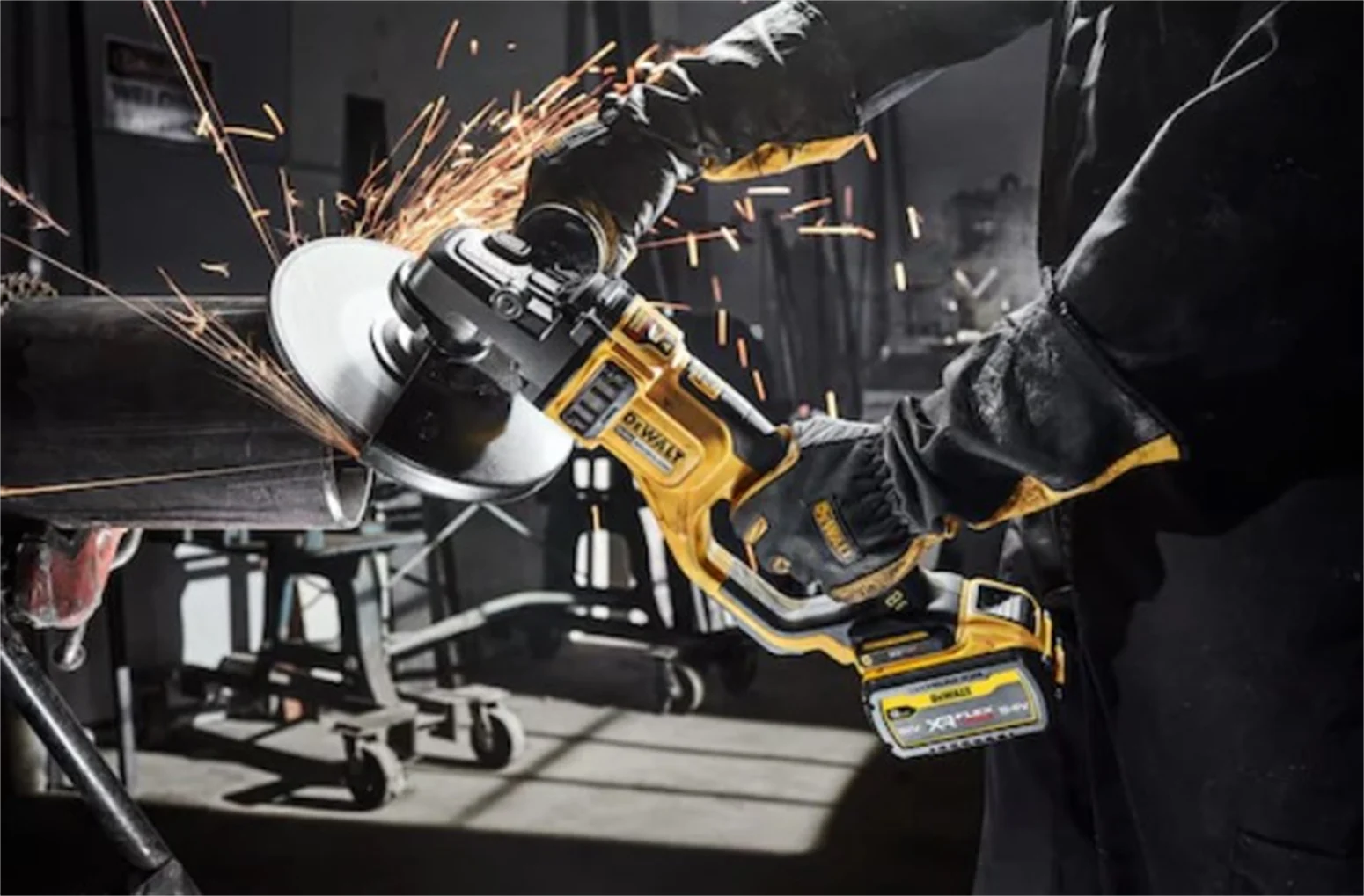 Szlifierka kątowa DeWalt FLEXVOLT DCG460X2 2x9,0Ah - obrazek 5