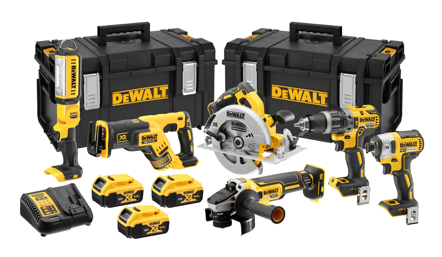 Zestaw elektronarzędzi 18V DeWalt XR DCK623P3 3x5.0Ah