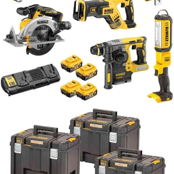 Zestaw elektronarzędzi 18V DeWalt XR DCK853P4T 4x5.0Ah