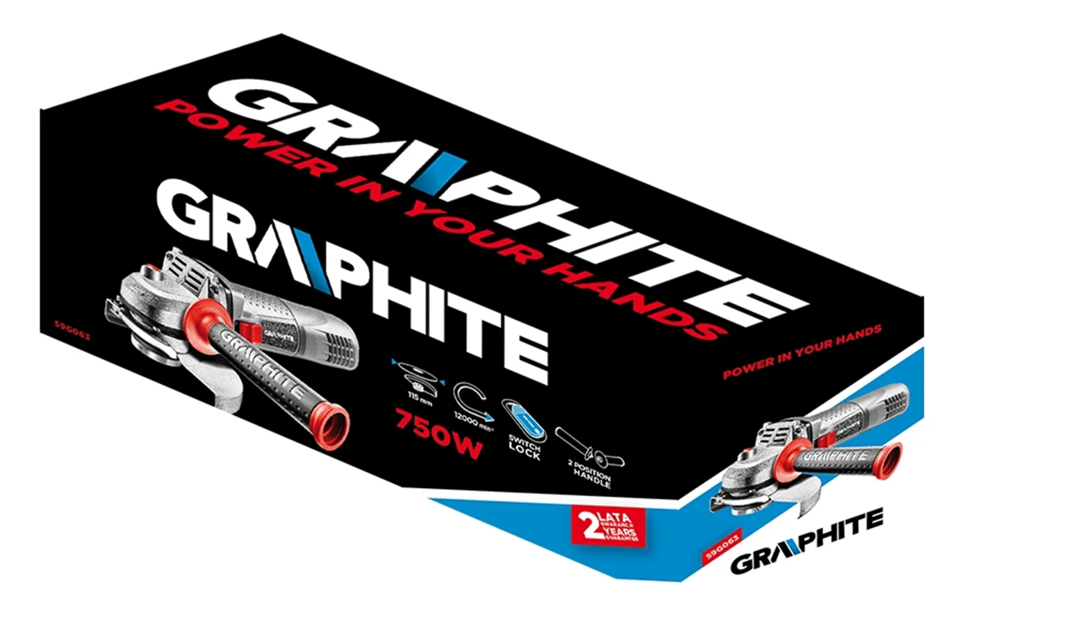 Szlifierka kątowa Graphite 59G063 - obrazek 2