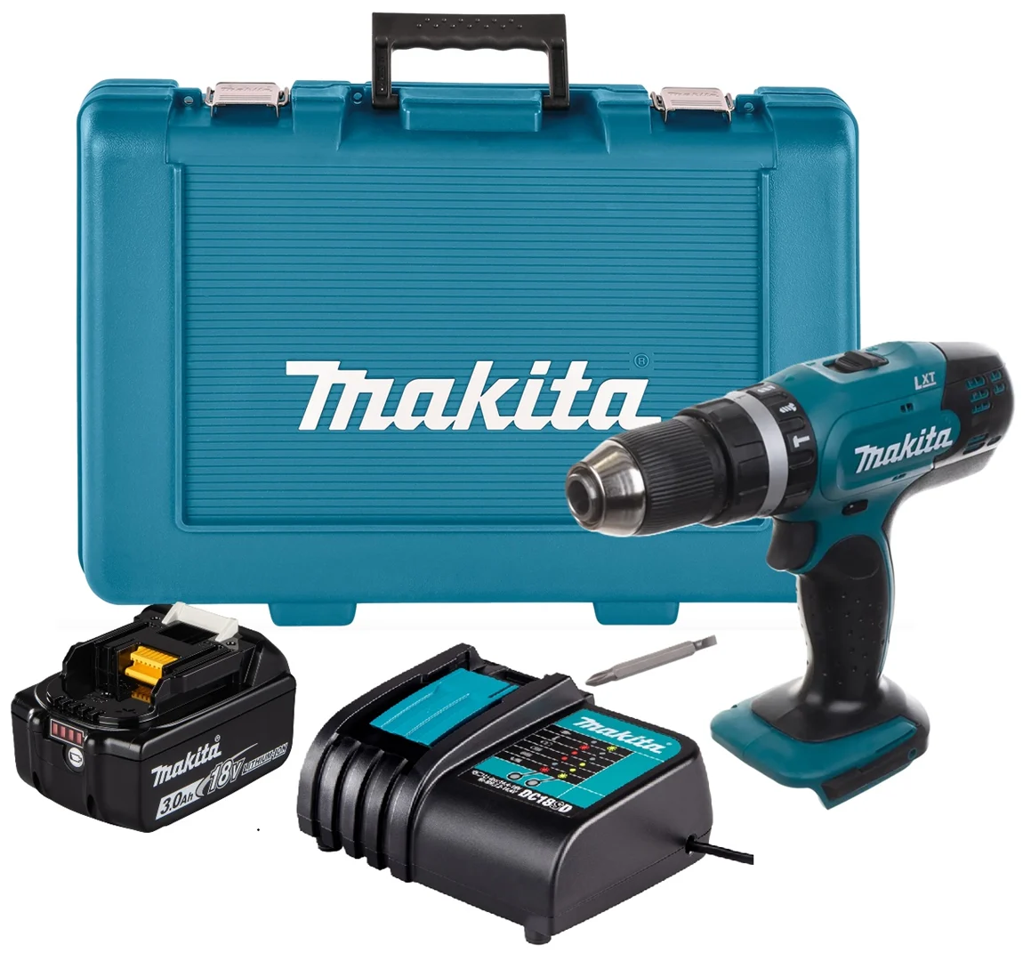 Wiertarko-wkrętarka udarowa Makita DHP453RFX8 1x3.0Ah