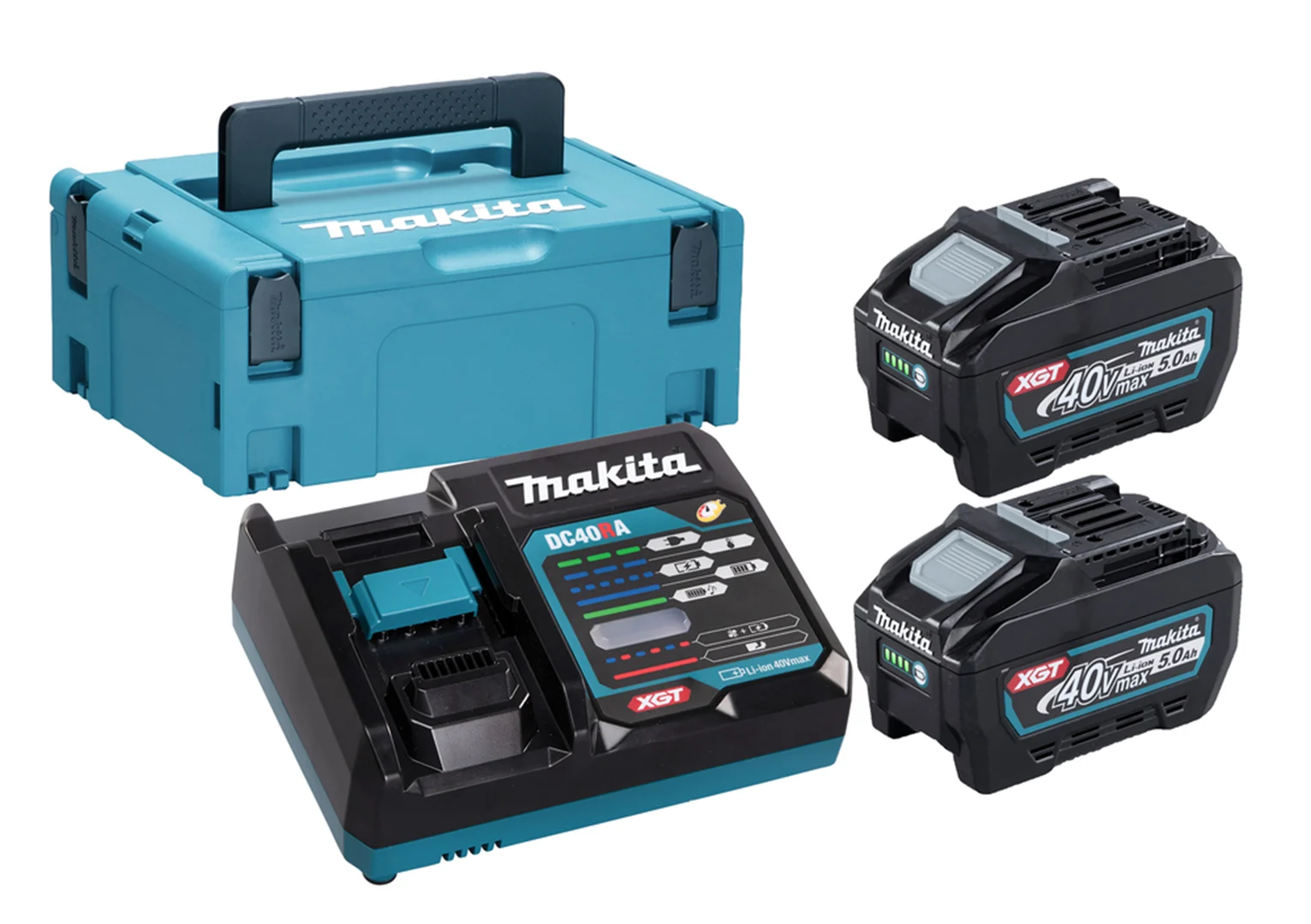Zestaw zasilający Makita XGT 2xBL4050F+DC40RA