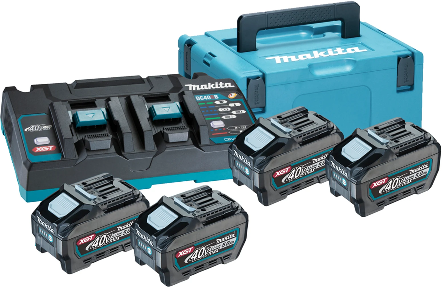 Zestaw zasilający Makita XGT 4xBL4050F+DC40RB