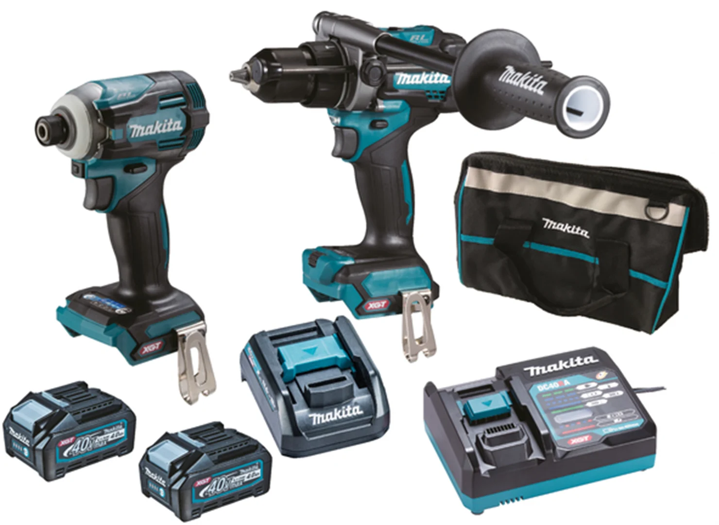 Zestaw elektronarzędzi 40V Makita XGT DK0114G201 2x4.0Ah