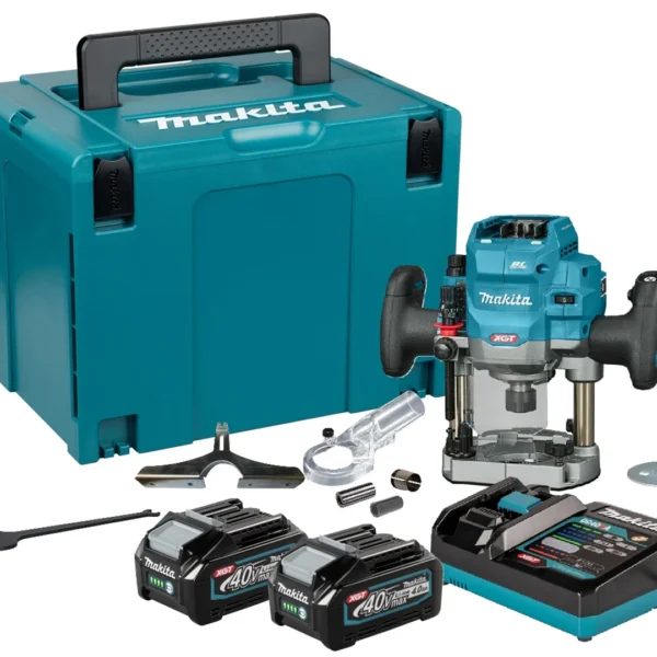 Frezarka górnowrzecionowa Makita XGT RP001GM201 2x4.0Ah