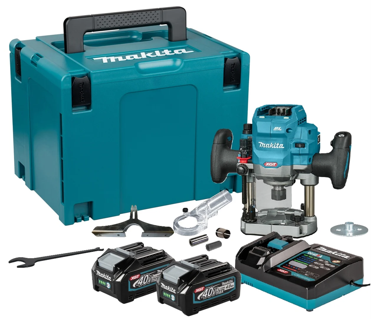 Frezarka górnowrzecionowa Makita XGT RP001GM201 2x4.0Ah