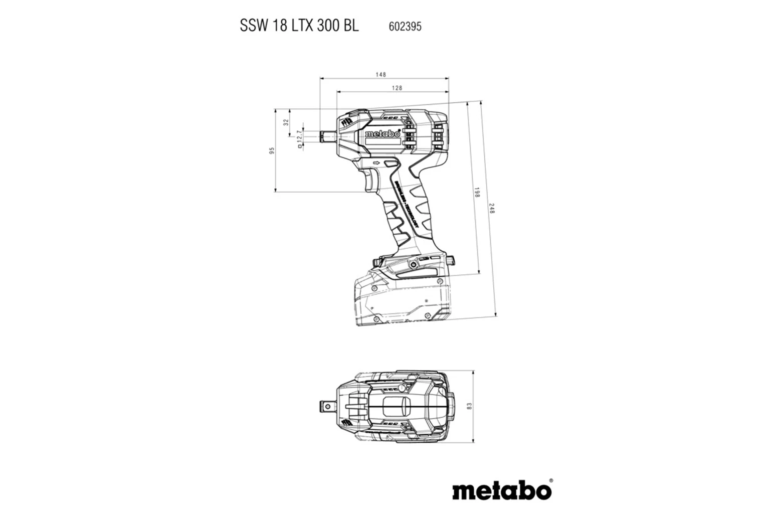 Zakrętarka udarowa Metabo CAS SSW 18 LTX 300 BL - obrazek 5