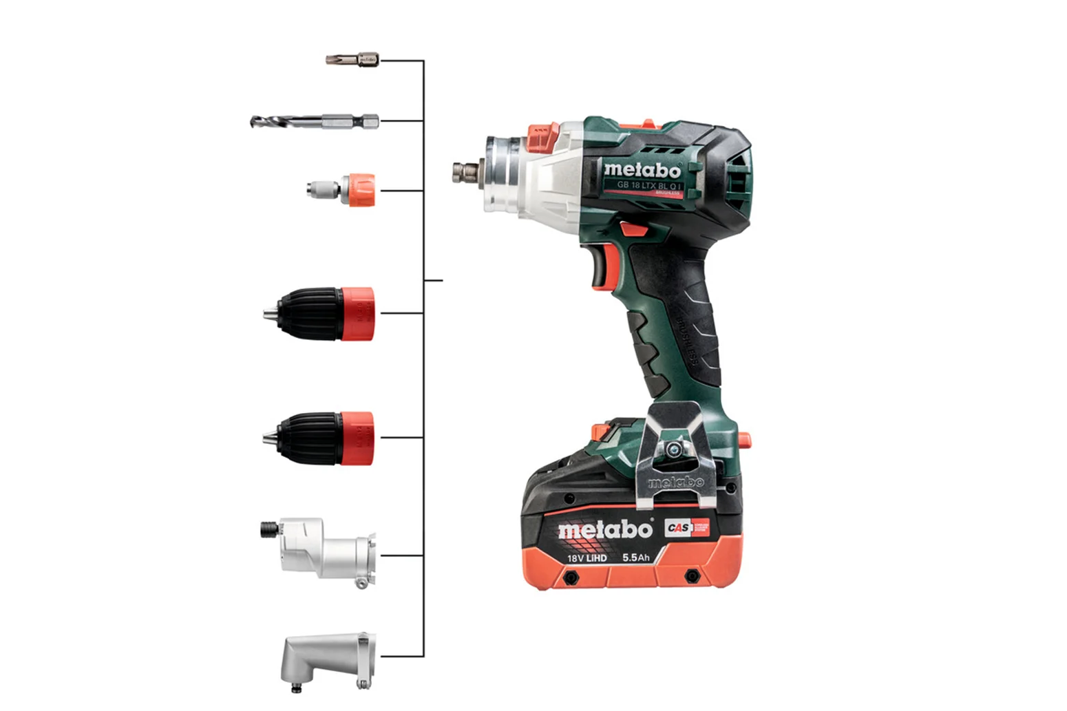 Gwintownik Metabo GB 18 LTX BL Q I - obrazek 2