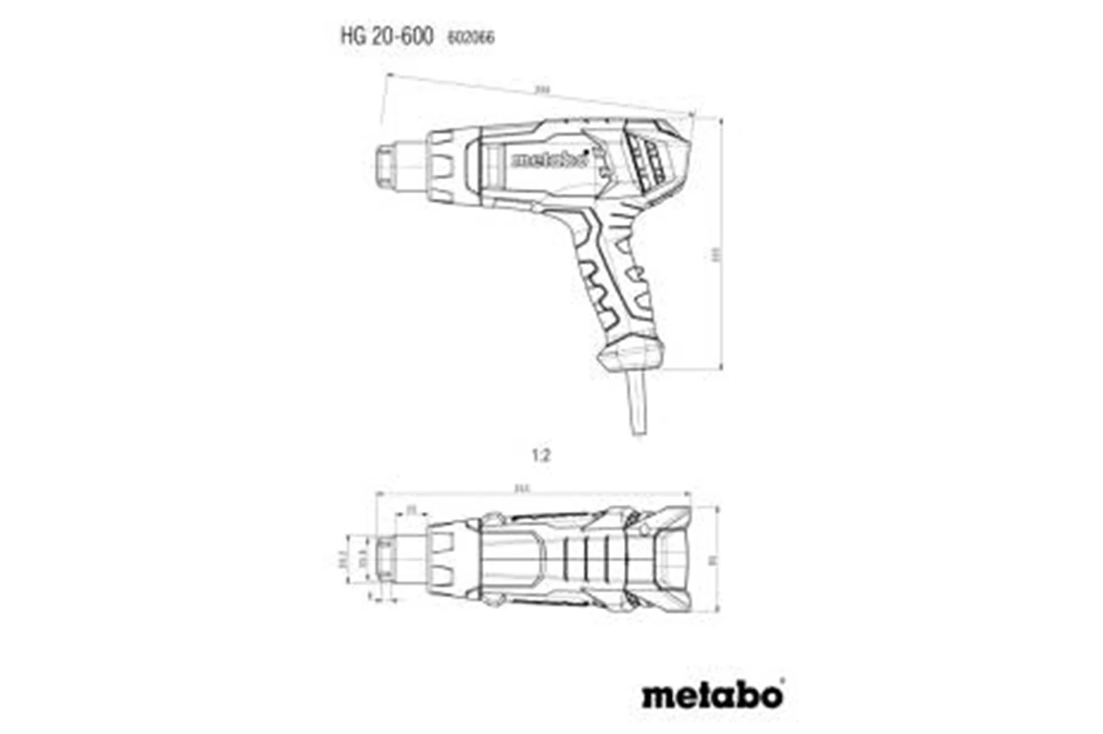 Opalarka w walizce metaBOX Metabo HG 20-600 - obrazek 4