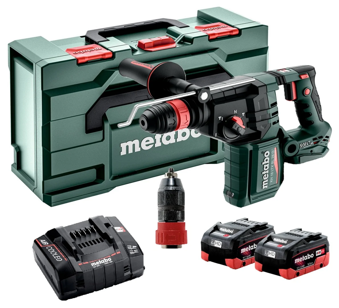 Kombimłotek SDS-Plus Metabo KH 18 LTX BL 28 Q 2x5.5Ah