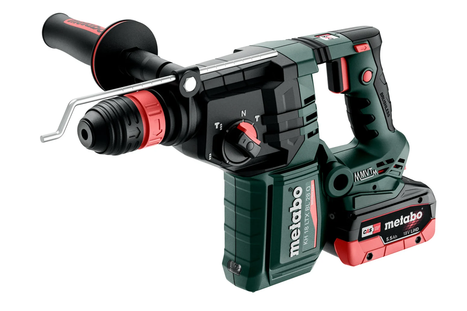 Kombimłotek SDS-Plus Metabo KH 18 LTX BL 28 Q 2x5.5Ah - obrazek 2