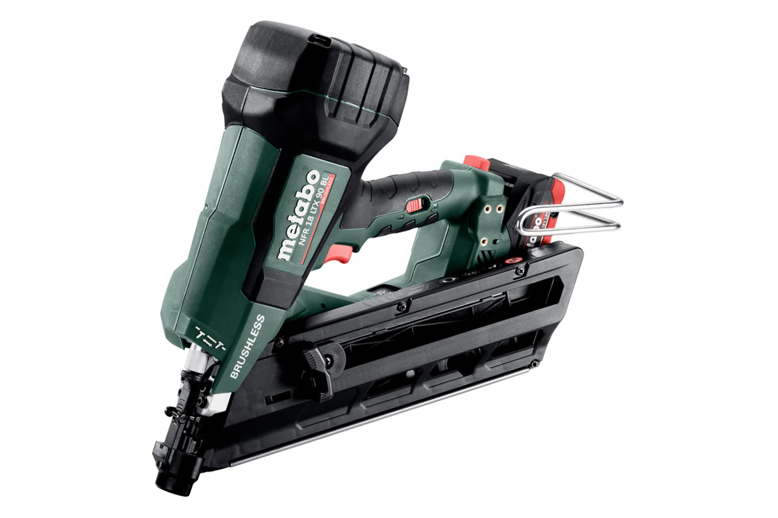 Gwoździarka akumulatorowa Metabo NFR 18 LTX 90 BL 2x4.0Ah