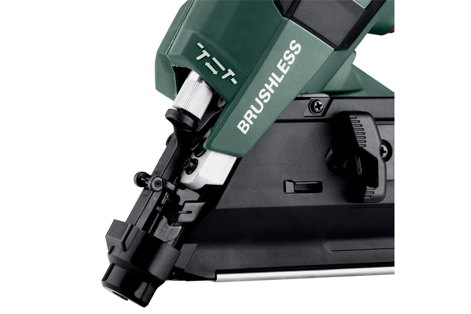 Gwoździarka akumulatorowa Metabo NFR 18 LTX 90 BL 2x4.0Ah - obrazek 2