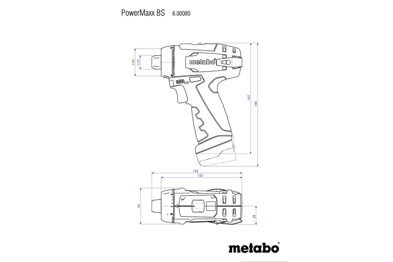 Wiertarko-wkrętarka Metabo PowerMaxx Basic - obrazek 2