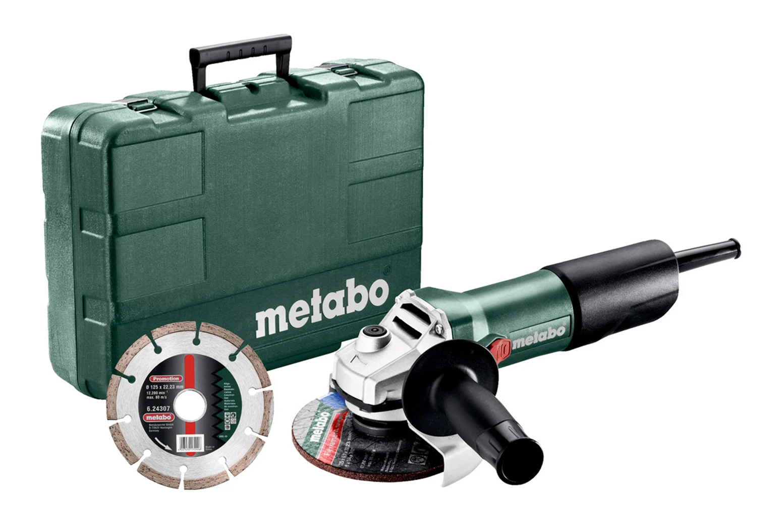 Szlifierka kątowa Metabo W 850-125 Set