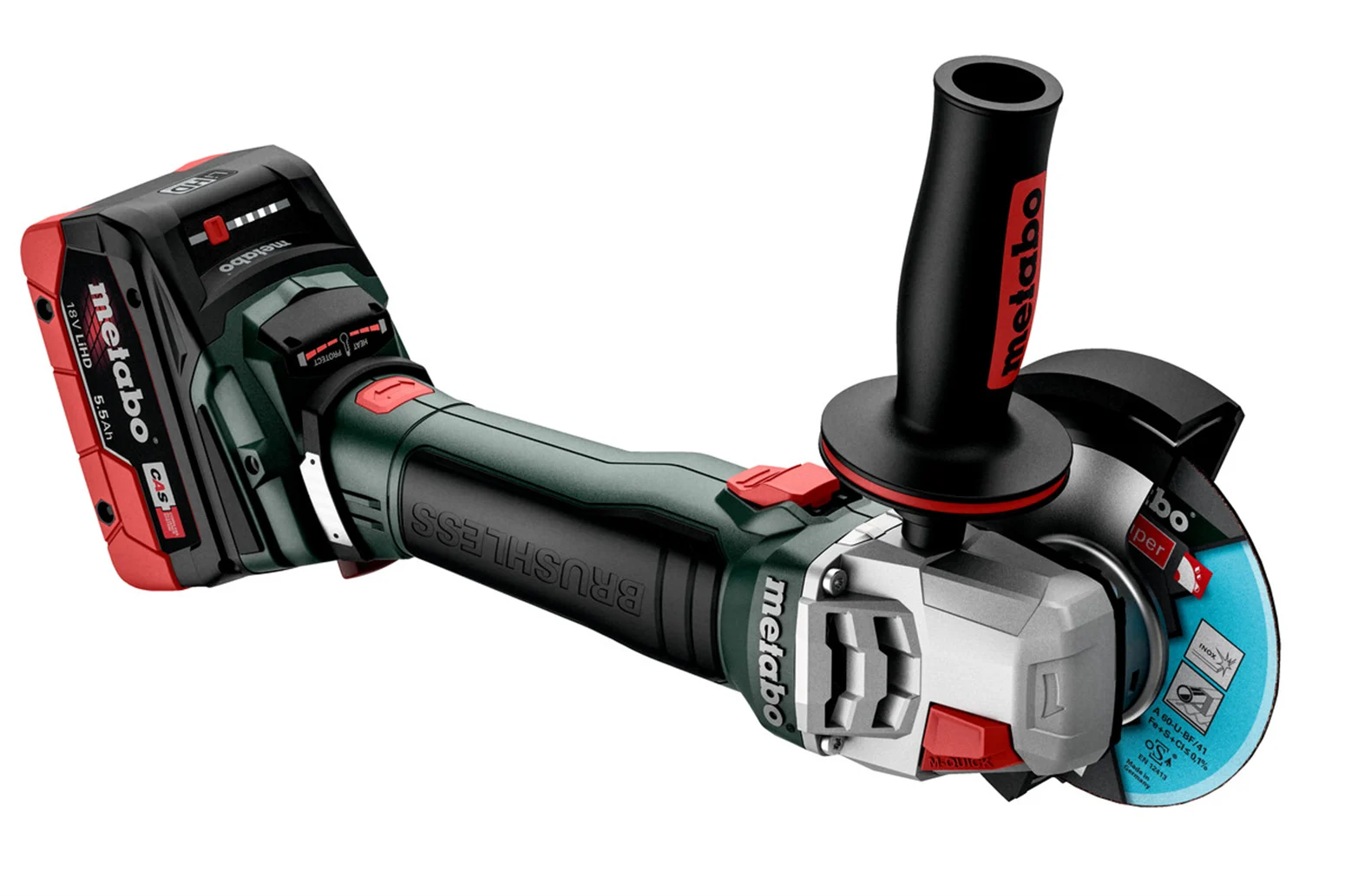 Szlifierka kątowa Metabo WB 18 LT BL 11-125 Quick - obrazek 3