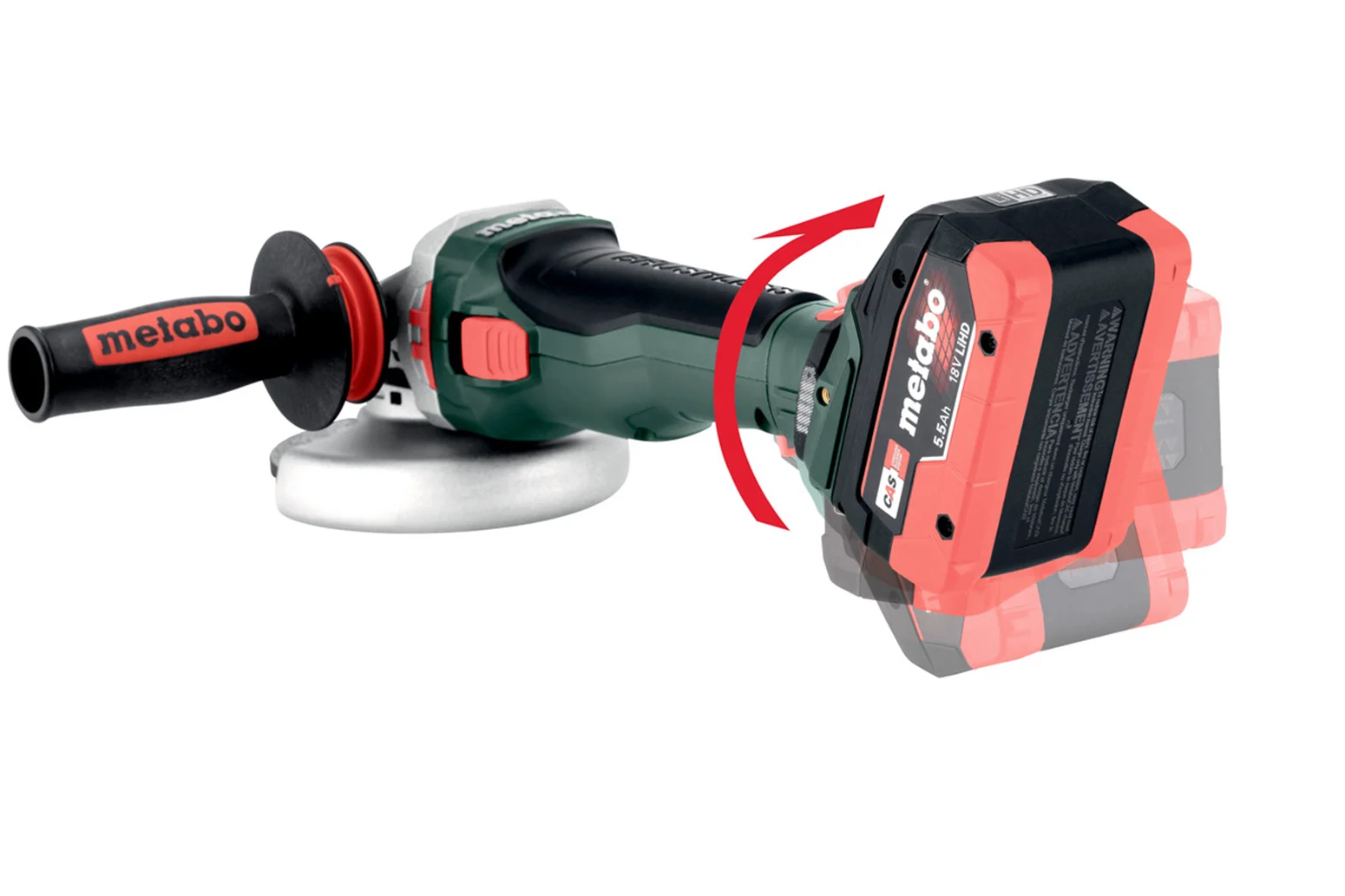 Akumulatorowa szlifierka kątowa Metabo WB 18 LTX BL 15-125 Quick - obrazek 2