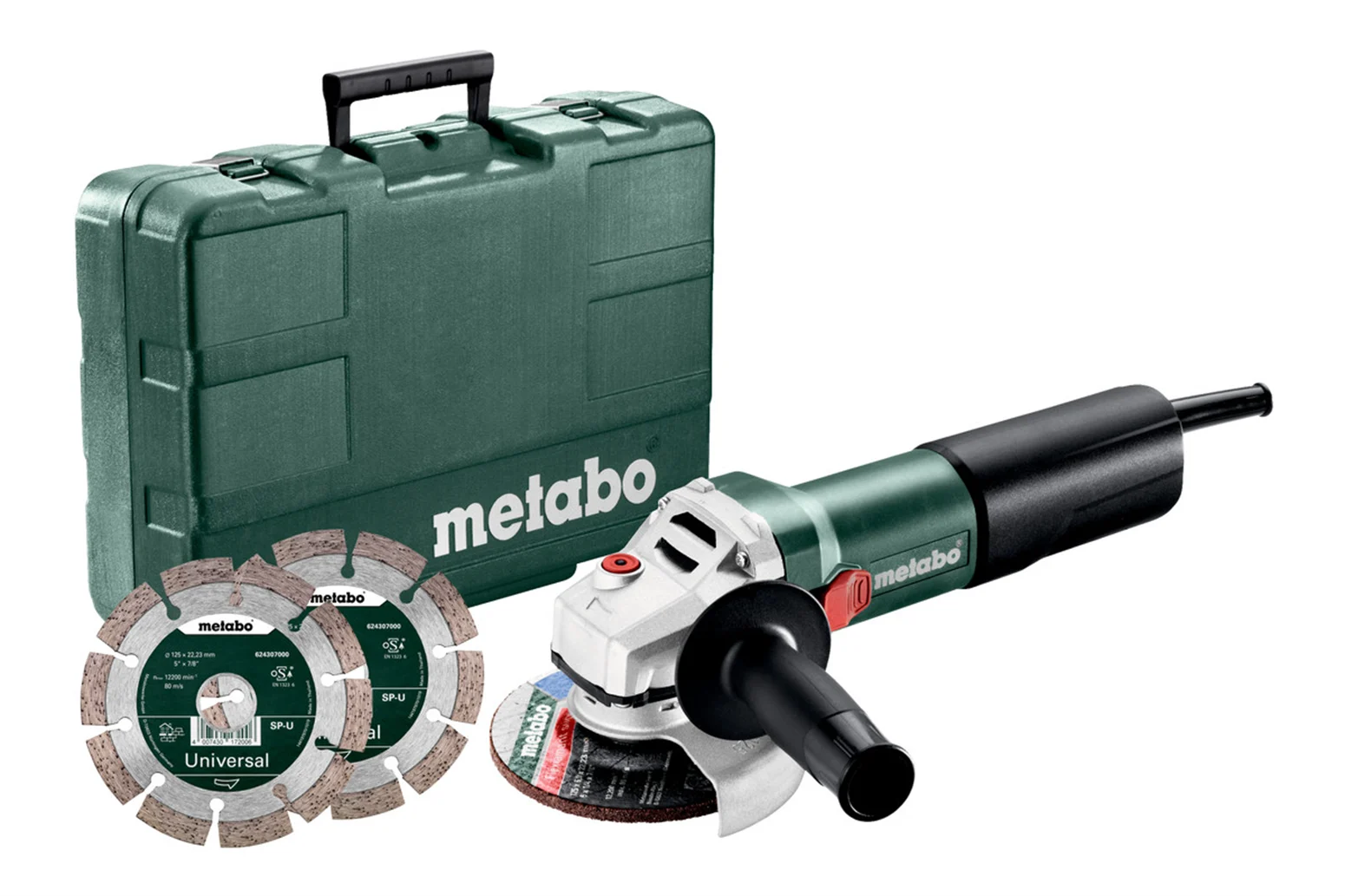 Szlifierka kątowa Metabo WEQ 1400-125 Set