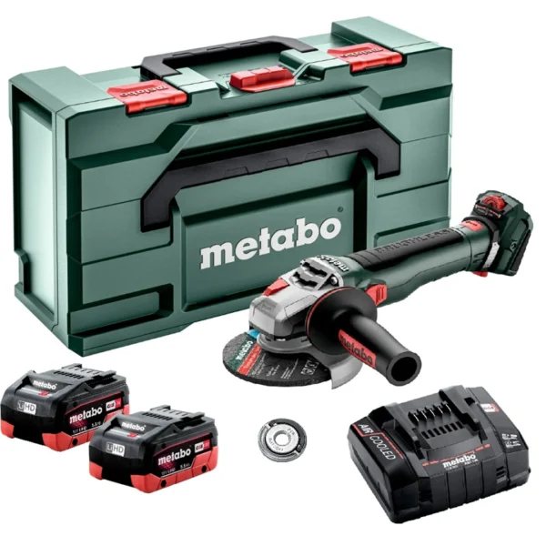 Szlifierka kątowa Metabo WVB 18 LT BL 11-125 Quick 2x5.5Ah