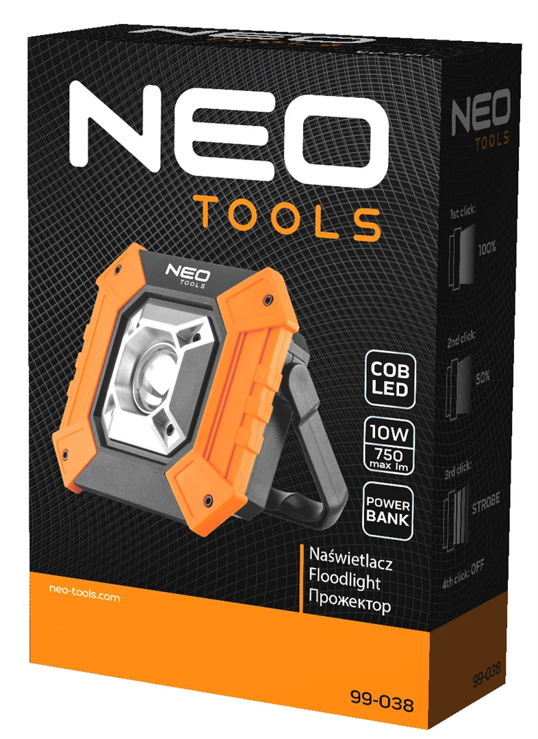 Naświetlacz bateryjny COB Neo 99-038 - obrazek 3
