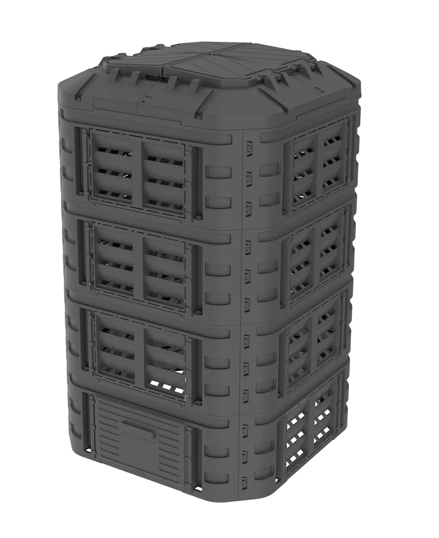 Kompostownik modułowy 1120l Patrol KOMPOST1120CZAPG003 - obrazek 2