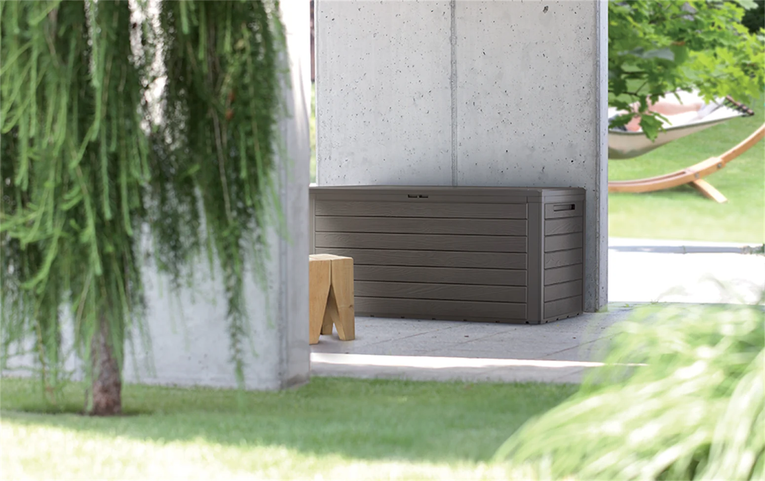 Skrzynia ogrodowa WOODEBOX 280l umbra Prosperplast MBWL280-440U - obrazek 2