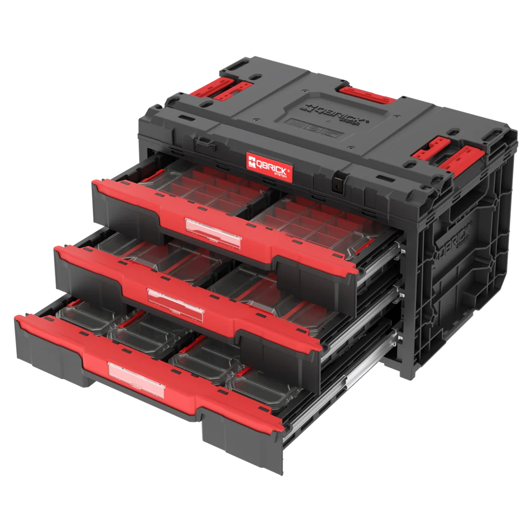 Skrzynia z szufladami Qbrick System ONE 2.0 DRAWER 3 TOOLBOX PROMO Compact Organizers SET
