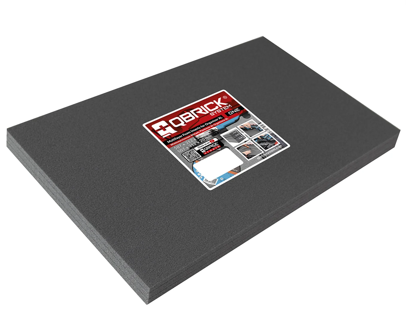 Trzywarstwowy wkład piankowy do Qbrick System ONE ORGANIZER XL