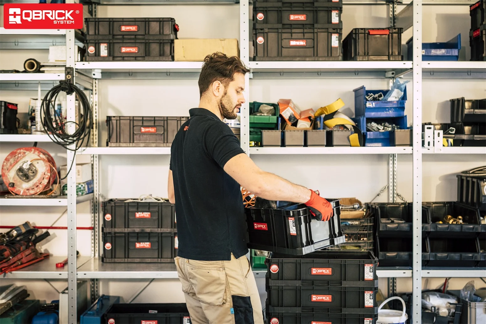 Kosz narzędziowy z przegrodami Qbrick System TWO BOX 200 FLEX - obrazek 2