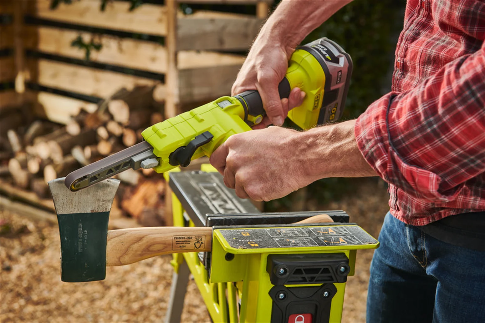Pilnik taśmowy Ryobi ONE+ R18PF-0 - obrazek 4