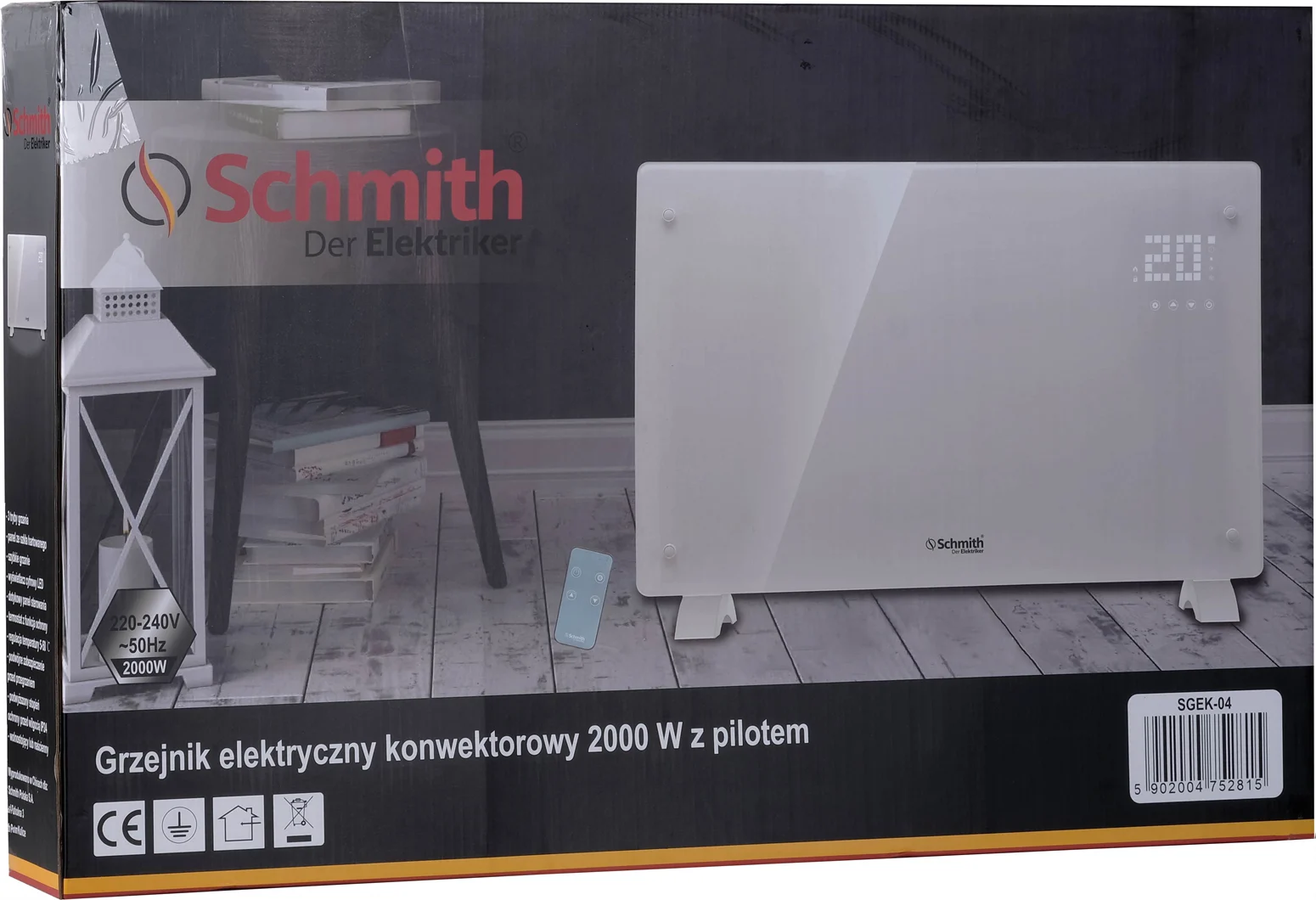 Grzejnik konwektorowy 2kW Schmith SGEK-04 - obrazek 4