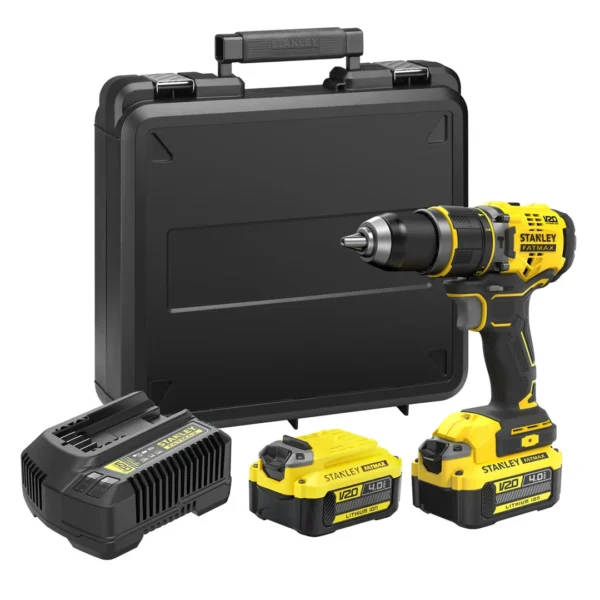 Wiertarko-wkrętarka udarowa Stanley FatMax V20 SFMCD721M2K 2x4,0Ah