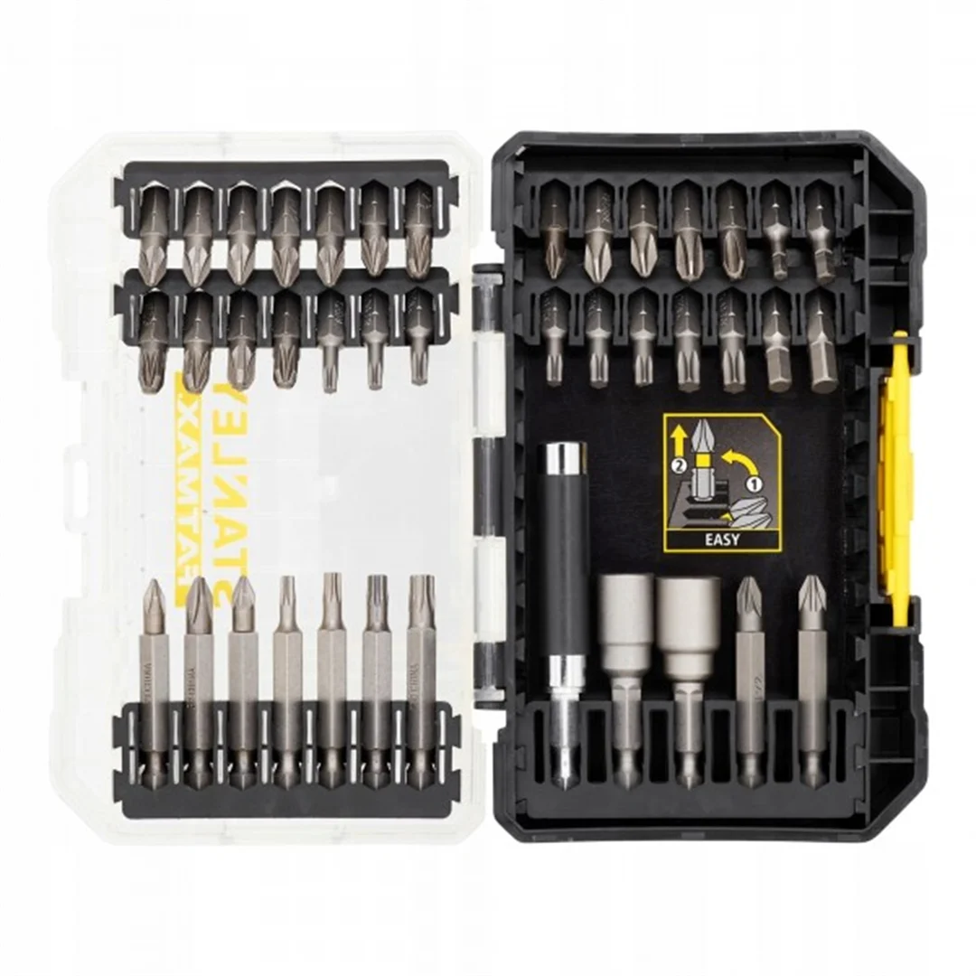 Wiertarko-wkrętarka udarowa z akcesoriami Stanley SFMCK101D1S - obrazek 3